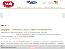 Tablet Screenshot of hoch-oblaten.de